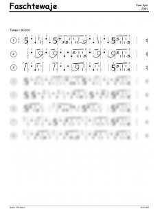 Faschtewaje 2 Trommelnoten-Hieroglyphen / Kym Ivan