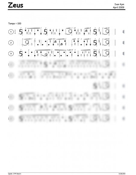 Zeus 2 Trommelnoten-Hieroglyphen / Kym Ivan