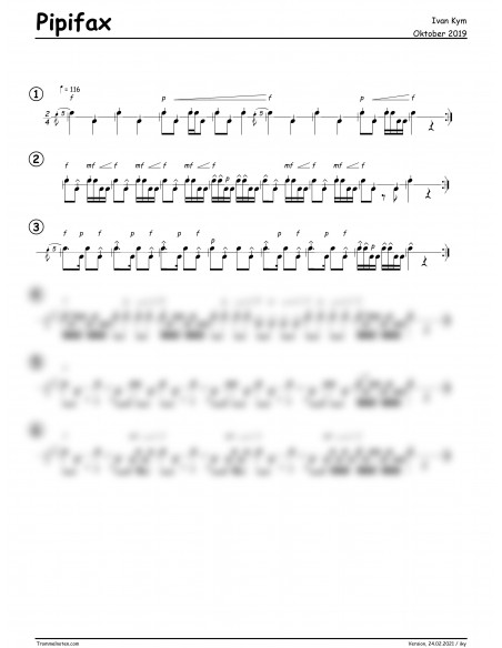 Pipifax 1 Trommelnoten / Kym Ivan