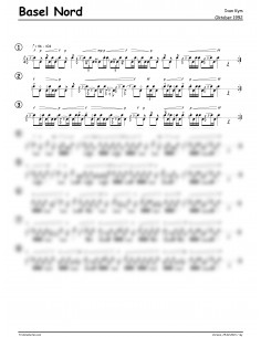 Basel Nord 1 Trommelnoten / Kym Ivan