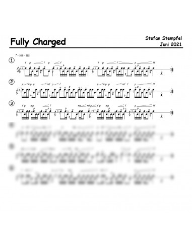 Fully Charged 1 Trommelnoten / Stempfel Stefan