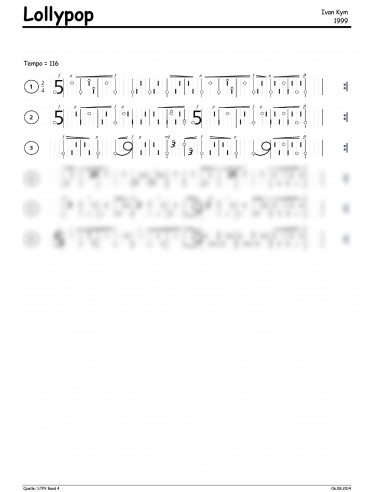 Lollypop 2 Trommelnoten-Hieroglyphen / Kym Ivan