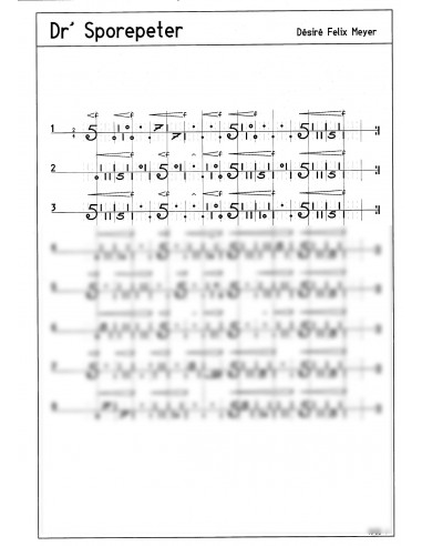Sporepeter, dr / 2 Trommelnoten-Hieroglyphen / Meyer Désiré Felix