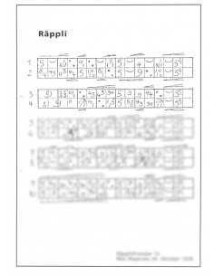 Räppli 2 Trommelnoten-Hieroglyphen / Regenass Max