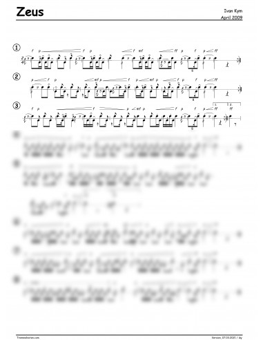 Zeus 1 Trommelnoten / Kym Ivan