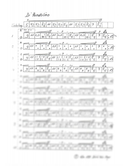 Pendolino, dr / 2 Trommelnoten-Hieroglyphen / Meyer Désiré Felix
