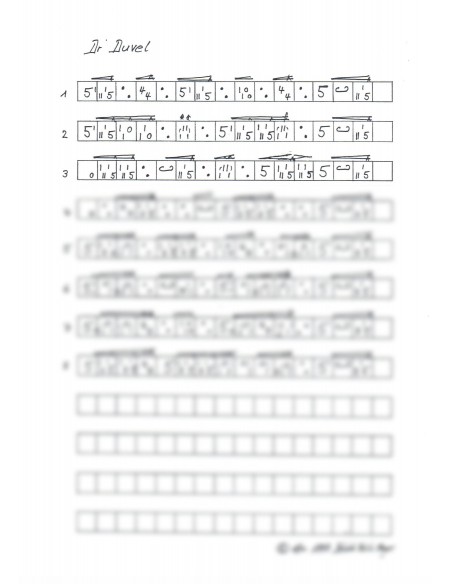 Duvel, dr 2 Trommelnoten-Hieroglyphen / Meyer Désiré Felix
