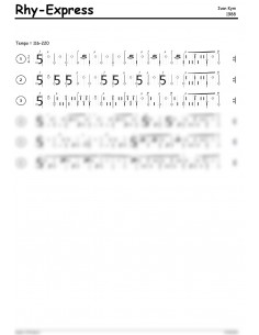 Rhy Express / 2 Trommelnoten-Hieroglyphen / Kym Ivan
