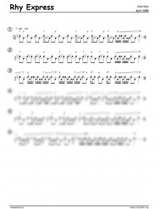Rhy Express / 1 Trommelnoten / Kym Ivan