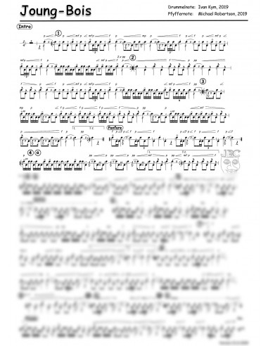 Joung-Bois 2 Trommelnoten zu Pfeiferstimme / Kym Ivan