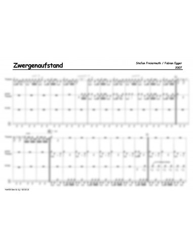 Zwergenaufstand / 1 Partitur inkl. Einzelstimmen / Egger Fabian & Freiermuth Stefan