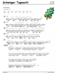 Schwinger Tagwacht ESAF 2022 / 1 Trommelnoten / Kym Ivan