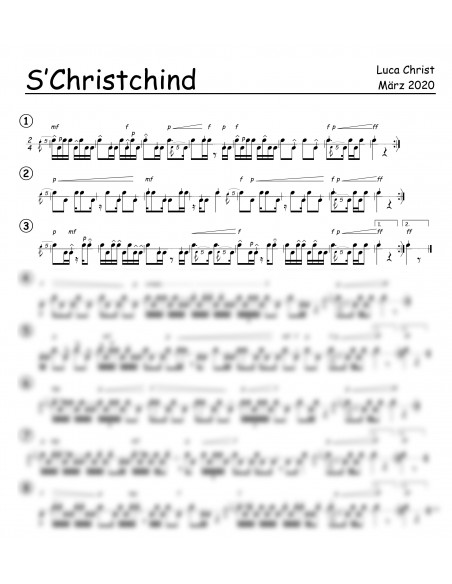 Christchind, s / 1 Trommelnoten / Christ Luca