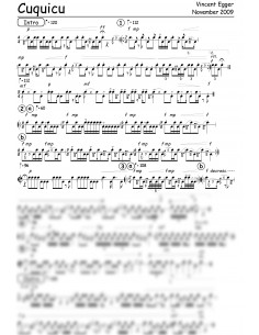 Cuquicu 1 Trommelnoten / Egger Vincent