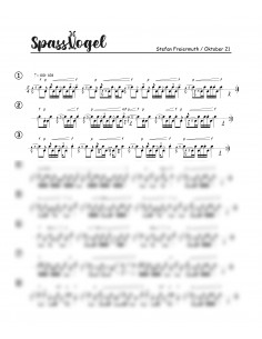 Spassvogel 1 Trommelnoten / Freiermuth Stefan