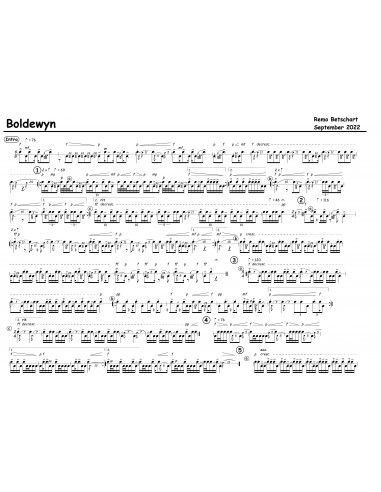 Boldewyn 1 Trommelnoten / Betschart Remo