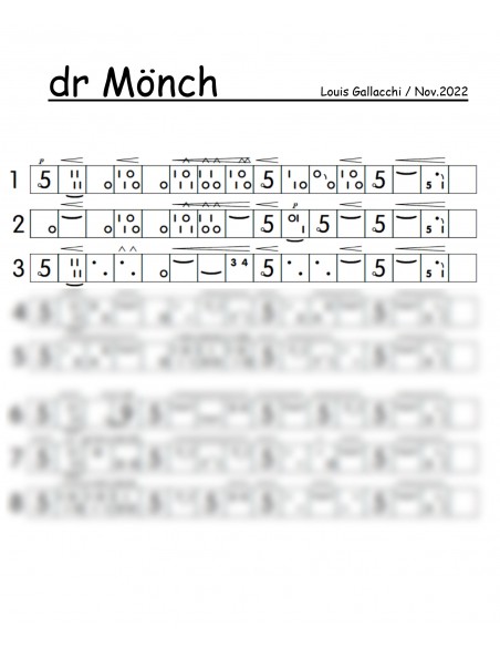 Mönch, dr / 1 Trommelnoten / Gallacchi Louis