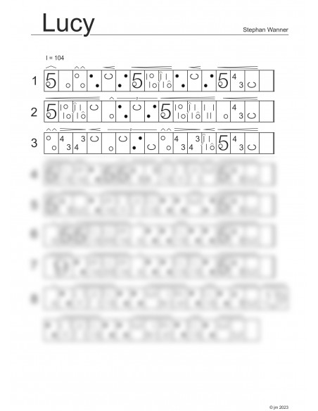 Lucy Trommelnoten-Set / Wanner Stephan