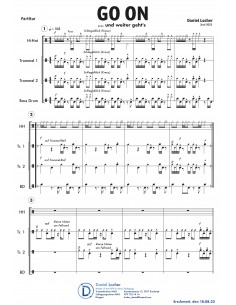 GO ON / 1 Partitur plus Einzelstimmen / Locher Daniel