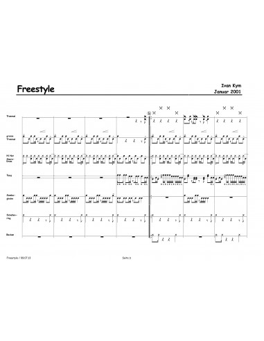 Freestyle / 1 Partitur inkl. Einzelstimmen / Kym Ivan