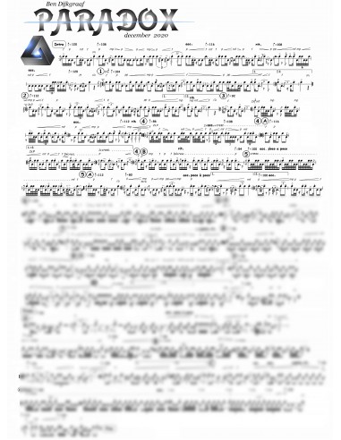 Paradox 1 Trommelnoten / Dijkgraaf Ben