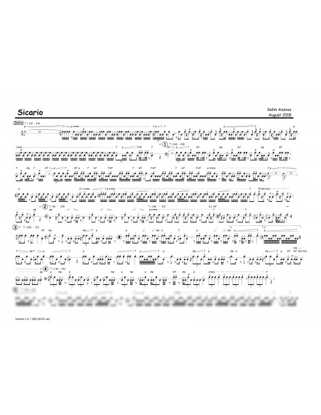 Sicario 1 Trommelnoten / Azzouz Salim