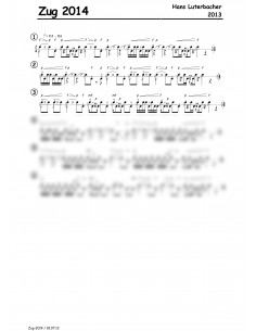 Zug 2014 / 1 Trommelnoten / Luterbacher Hans