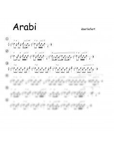 Arabi 1 Trommelnoten / Überliefert