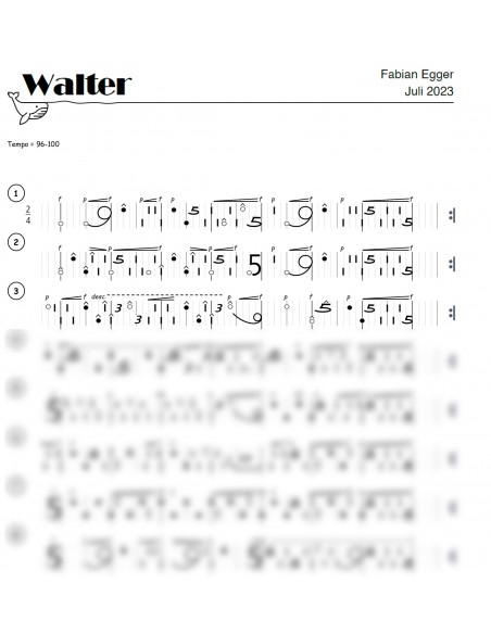 Walter 2 Trommelnoten-Hieroglyphen / Egger Fabian