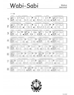 Wabi-Sabi 2 Trommelnoten-Hieroglyphen / Jeanneret Markus