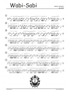 Wabi-Sabi 1 Trommelnoten-Set / Jeanneret Markus 2