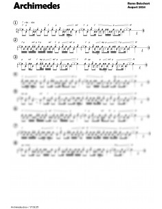 Archimedes 1 Trommelnoten / Betschart Remo