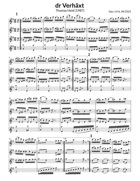 Verhäxt, dr / 1 Partitur / Heid Thomas / Obrist Andri