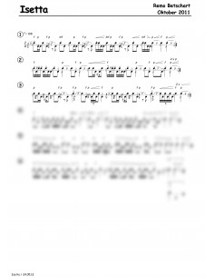 Isetta 1 Trommelnoten / Betschart Remo