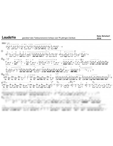 Laudatio 1 Trommelnoten / Betschart Remo