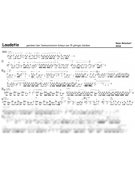 Laudatio 1 Trommelnoten / Betschart Remo