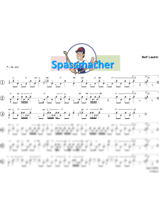 Spassmacher 1 Trommelnoten / Liechti Rolf