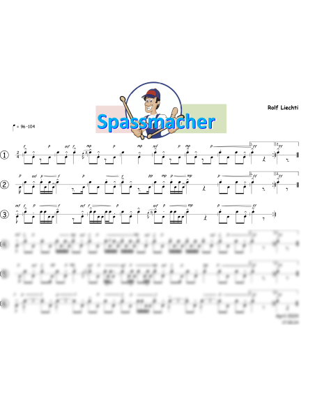 Spassmacher 1 Trommelnoten / Liechti Rolf