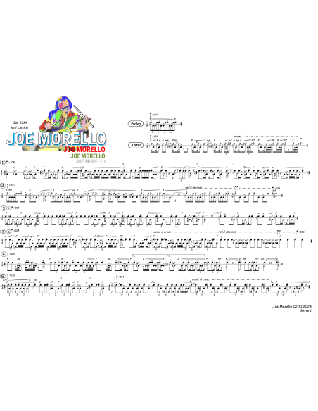 Joe Morello 1 Trommelnoten / Liechti Rolf