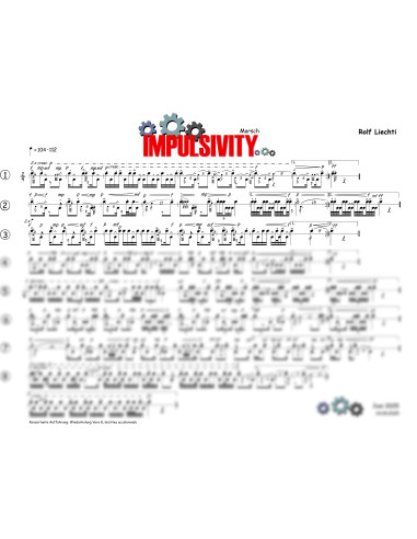 Impulsivity 1 Trommelnoten / Liechti Rolf
