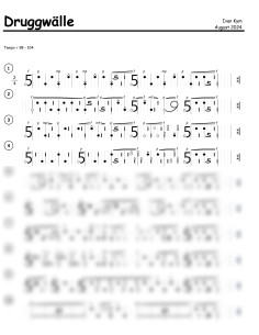 Druggwälle 2 Trommelnoten-Hieroglyphen / Kym Ivan