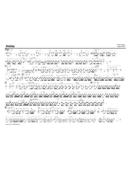 Anima 1 Trommelnoten / Azzouz Salim