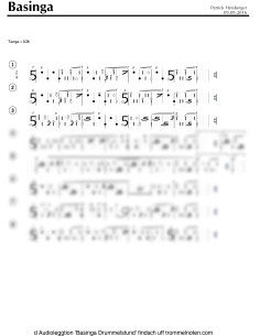 Basinga 2 Trommelnoten-Hieroglyphen / Hersberger Patrick 2