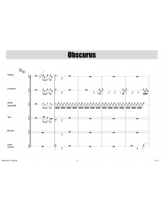 Obscurus Partitur inkl. Einzelstimmen / 1 Trommelnoten / Betschart Remo