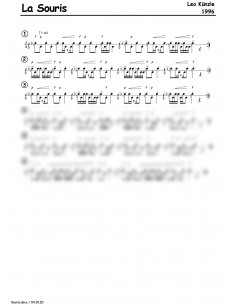 Souris, la / 1 Trommelnoten / Künzle Leo