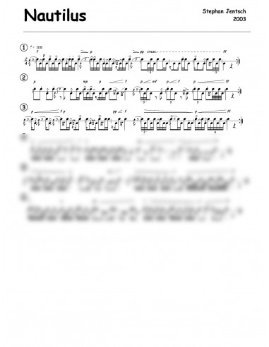 Nautilus 1 Trommelnoten / Jentsch Stephan