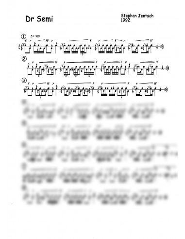 Semi, dr / 1 Trommelnoten / Jentsch Stephan