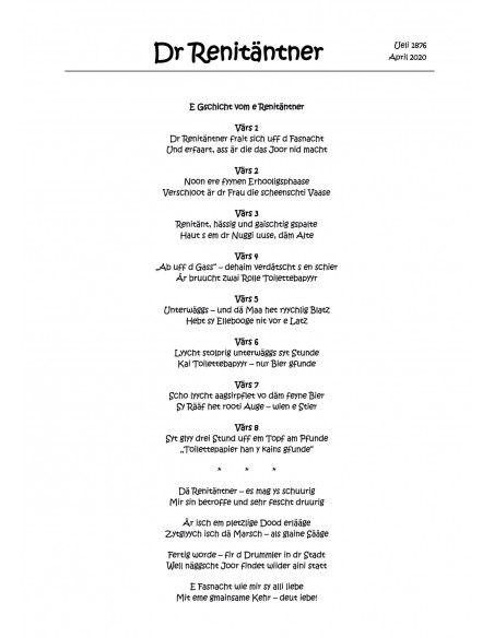 Renitäntner, dr / 1 Trommelnoten-Set / Labhardt Pascal & Ueli 1876