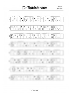 Renitäntner, dr / 3 Trommelnoten-Hieroglyphen / Labhardt Pascal & Ueli 1876