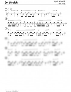 Strolch, dr / 1 Trommelnoten / Woodtli Cyrill